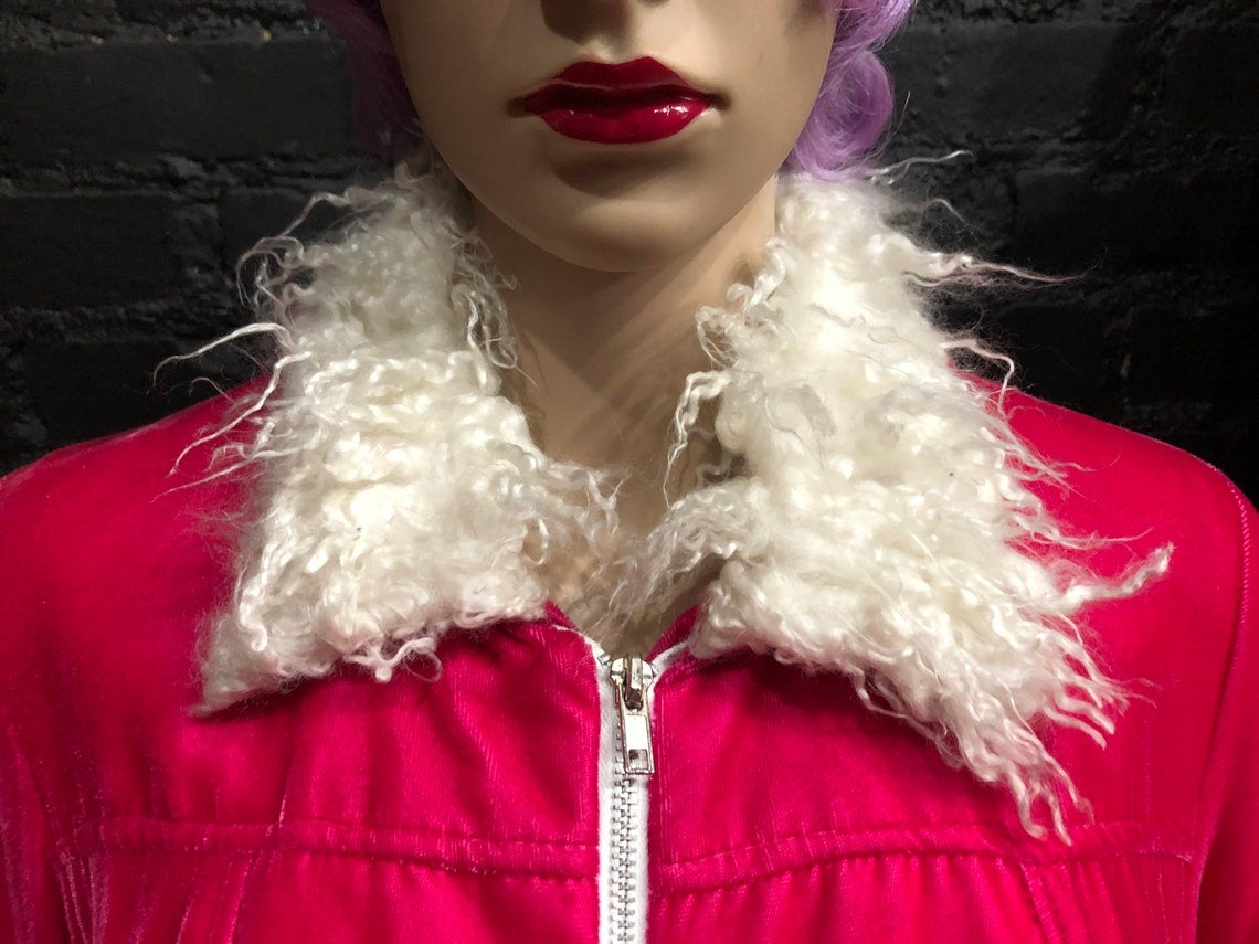 Vintage 90s Tripp NYC Set - Hot Pink Fuchsia Velvet/ Velveteen